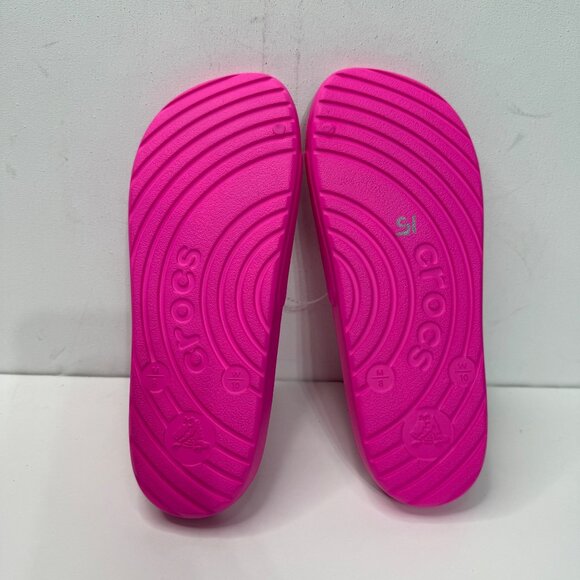 Crocs Slide Sandals Bright Pink Size 10 Womens New With Tags - Picture 6 of 8
